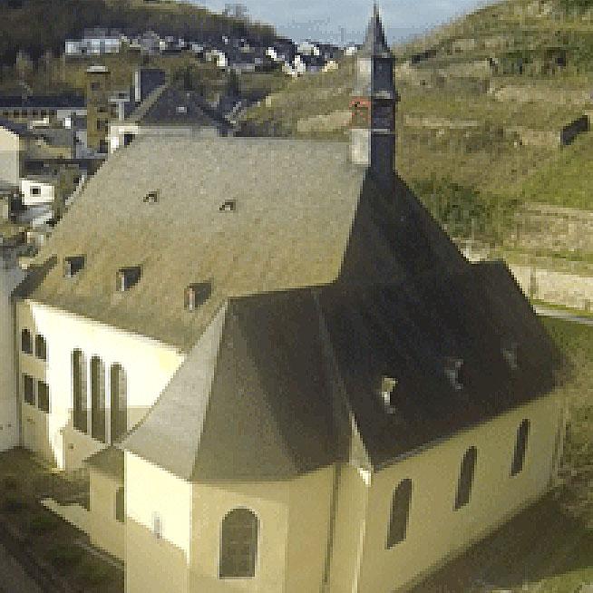 Kirche St. Castor Lehmen - Drohnenaufnahme